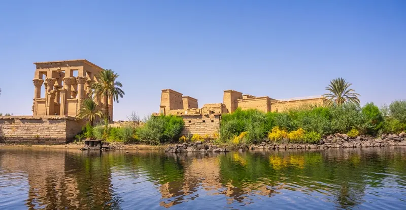 Philae-Tempel während der Nilkreuzfahrt